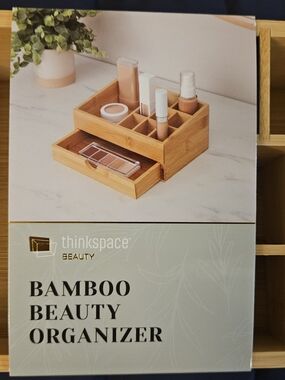 Bamboo Beauty Organizer - Natural Bamboo